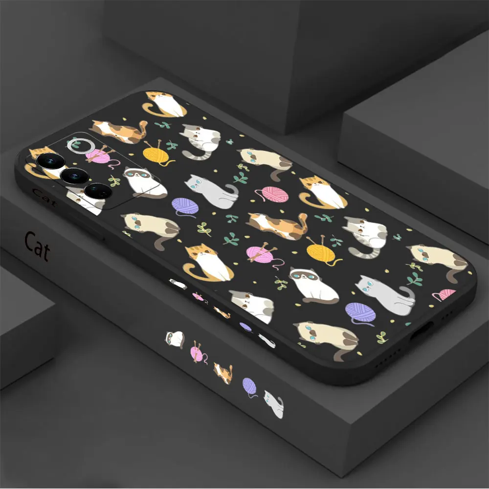 Simple Cute Cat Pattern Case For VIVO S16 S16E S15 S15E S12 S10 S10E S9 S9E S7 S6 S5 S1 V23 V21 V20 V15 T2X T1 S7T PRO 5G Cover
Simple Cute Cat Pattern Case For VIVO S16 S16E S15 S15E S12 S10 S10E S9 S9E S7 S6 S5 S1 V23 V21 V20 V15 T2X T1 S7T PRO 5G Cover