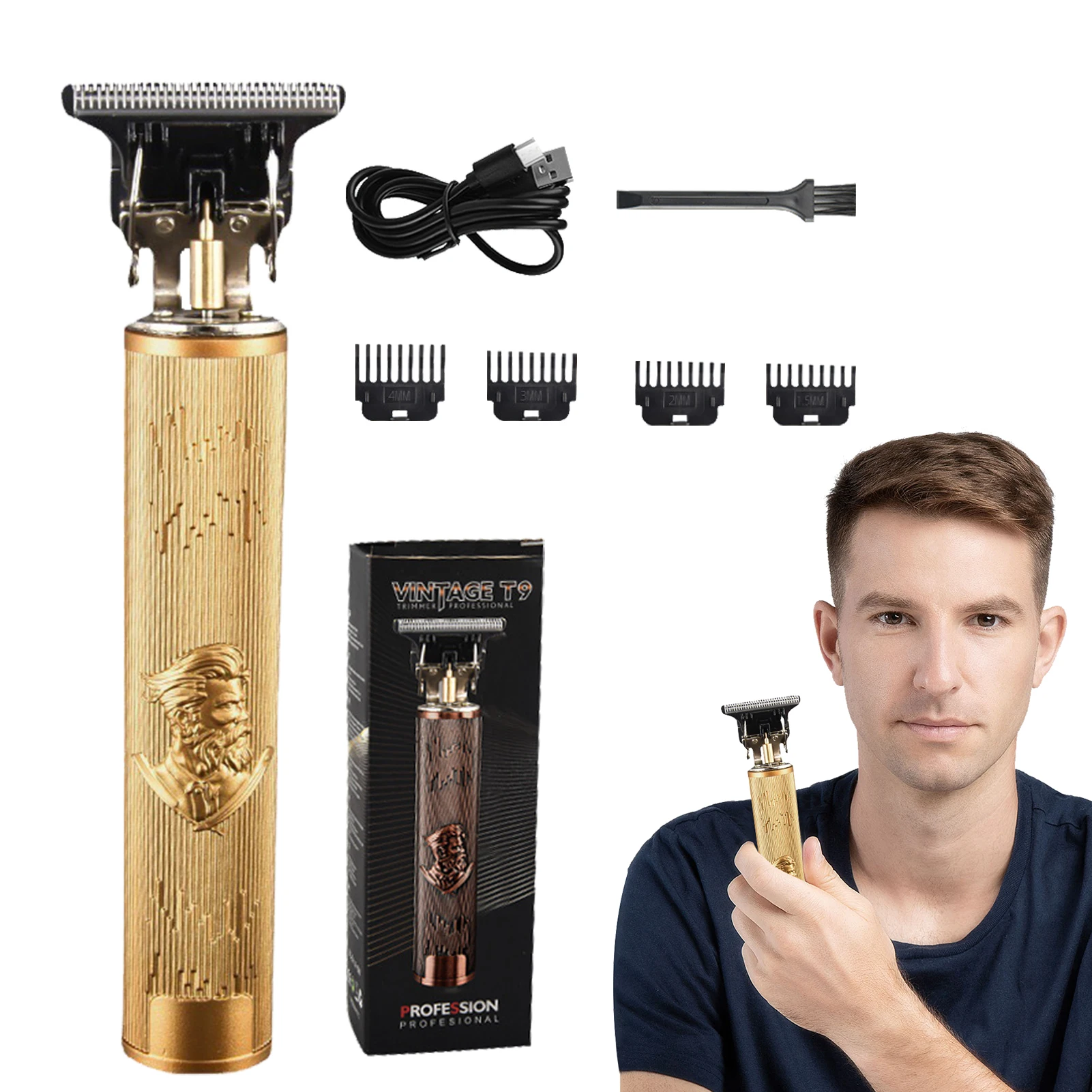 T Blade Hair Clipper USB Rechargeable Oil Head Hair Cutting Kit Household Hair Clippers Edgers Beard Trimmers Shaver For Men
T Blade Hair Clipper USB Rechargeable Oil Head Hair Cutting Kit Household Hair Clippers Edgers Beard Trimmers Shaver For Men