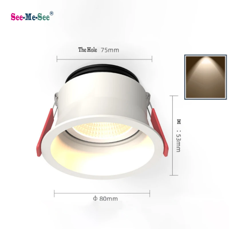 2PCS Dimmable Recessed Anti Glare LED Downlight 5W 7W 10W LED Ceiling Spot Light Indoor Lighting
2PCS Dimmable Recessed Anti Glare LED Downlight 5W 7W 10W LED Ceiling Spot Light Indoor Lighting