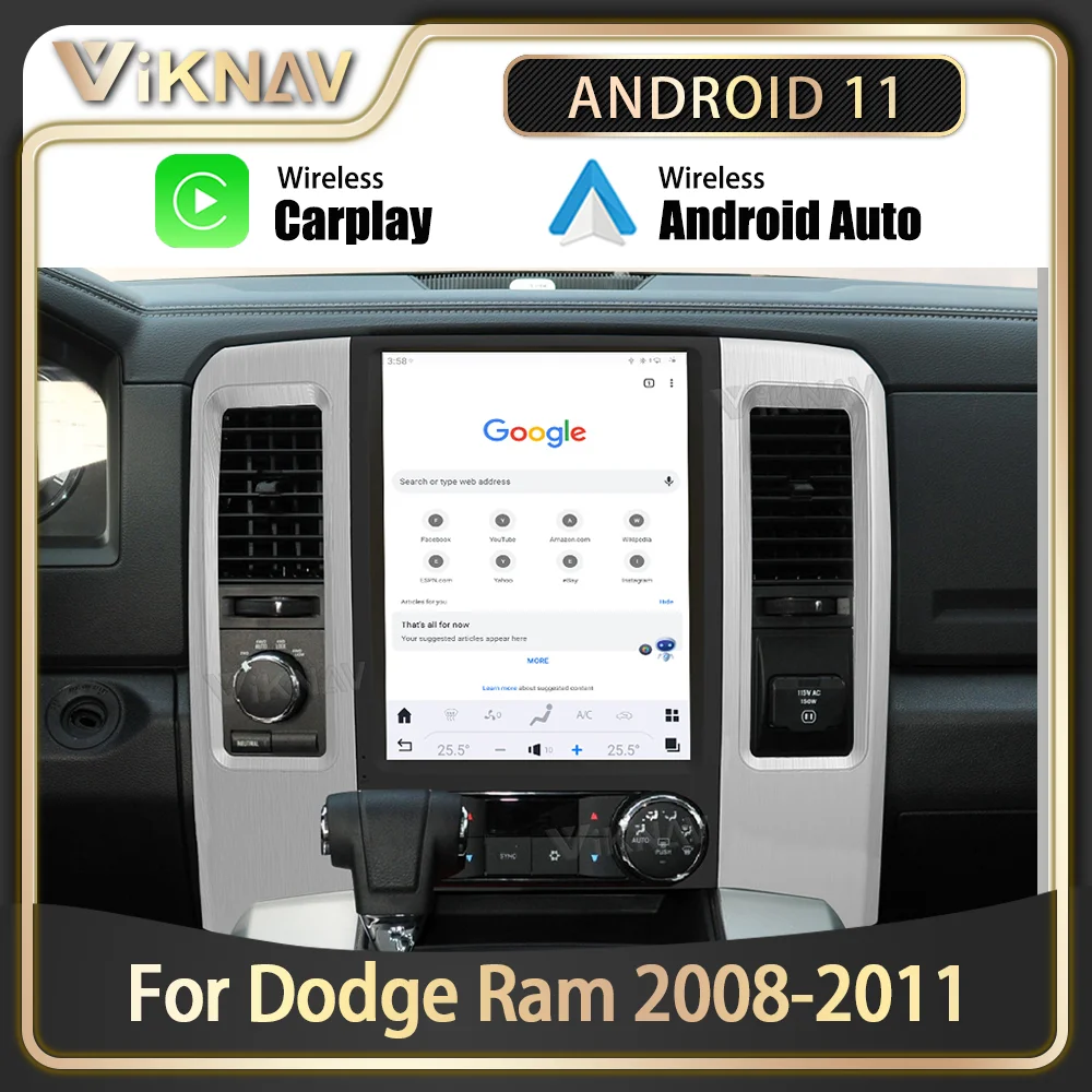 Автомагнитола 12,1 дюйма, Android 11, для Dodge Ram 2008-2011, мультимедийный плеер, GPS-навигация, сенсорный экран Carplay, головное устройство
Автомагнитола 12,1 дюйма, Android 11, для Dodge Ram 2008-2011, мультимедийный плеер, GPS-навигация, сенсорный экран Carplay, головное устройство