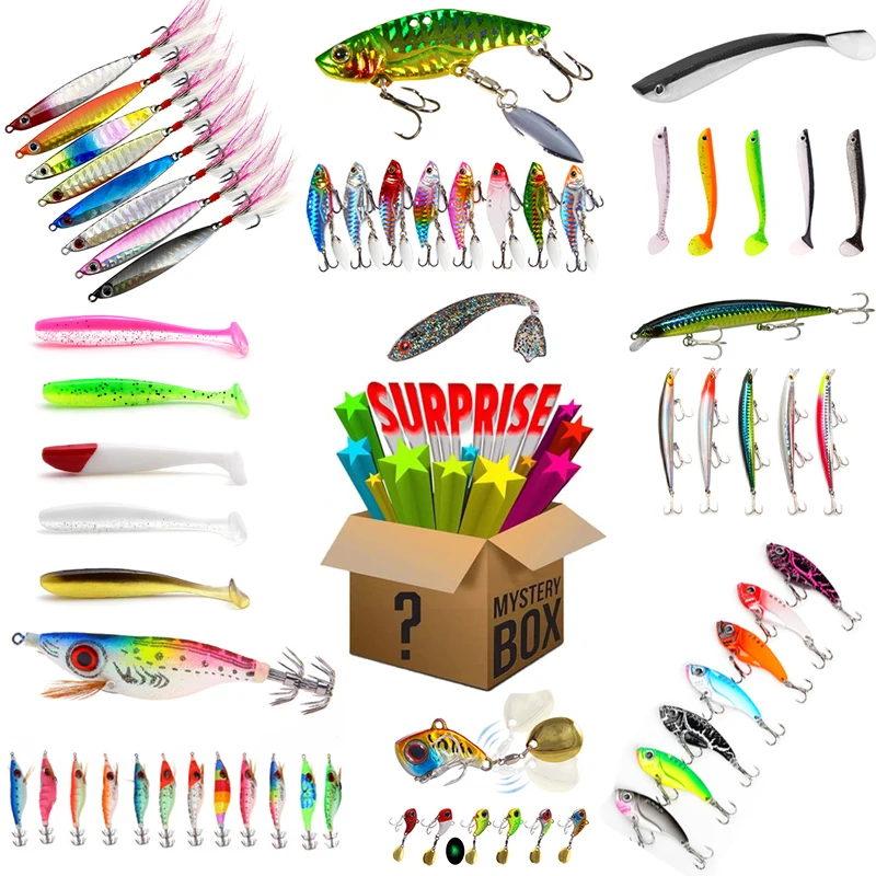 Most Popular Lucky Mystery Lure Bait/Set 100% Winning High Quality Surprise Gift Blind Box Random Fishing Lure Set 
Most Popular Lucky Mystery Lure Bait/Set 100% Winning High Quality Surprise Gift Blind Box Random Fishing Lure Set