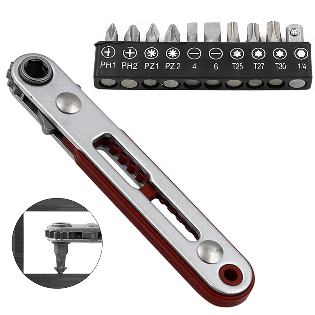 Flat Head Ratchet Wrench 16 Teeth Flat Head Ratchet Wrench 90 Degree Offset Screwdriver Handle With Screwdriver Bit Set
Flat Head Ratchet Wrench 16 Teeth Flat Head Ratchet Wrench 90 Degree Offset Screwdriver Handle With Screwdriver Bit Set