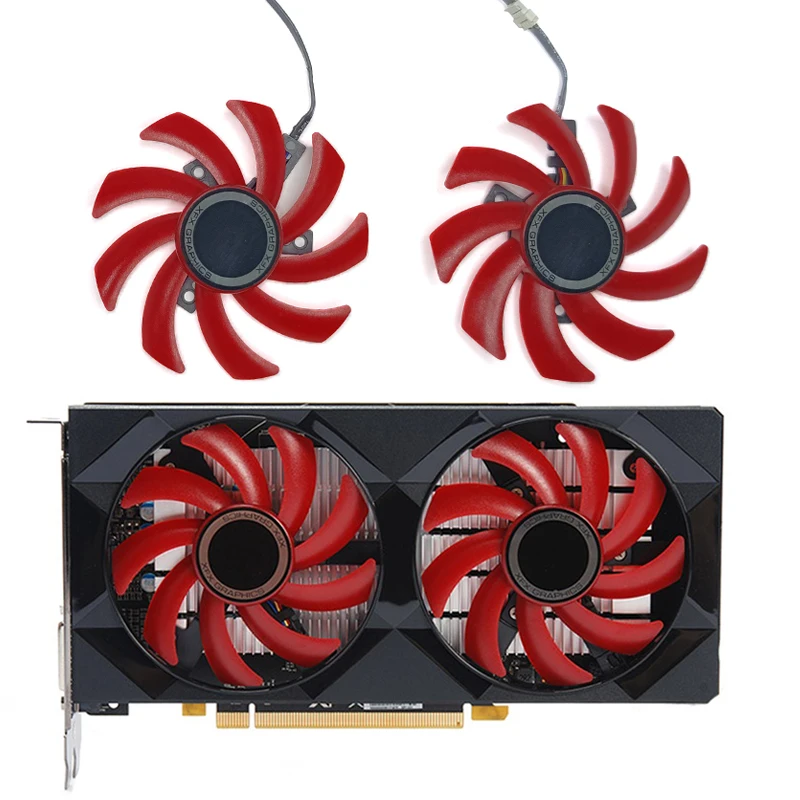 Кулер для видеокарты XFX RX 570 RS R9 285 RX580, 85 мм, 12 в пост. Тока, 2 шт./комплект
Кулер для видеокарты XFX RX 570 RS R9 285 RX580, 85 мм, 12 в пост. Тока, 2 шт./комплект