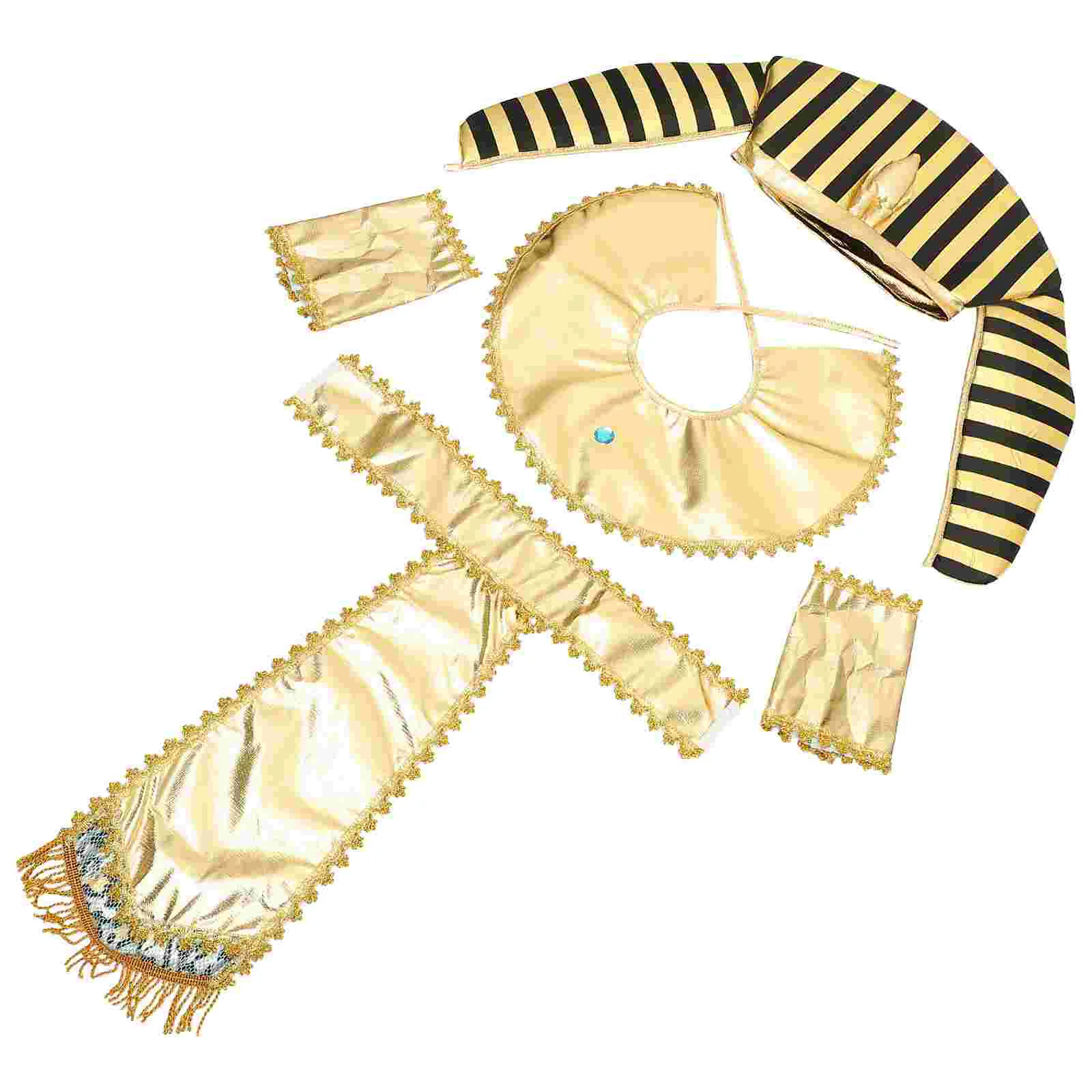 Egyptian Cosplay Accessories Make Kit Hat Costume Headpiece Sleeve Cloth Prop Halloween
Egyptian Cosplay Accessories Make Kit Hat Costume Headpiece Sleeve Cloth Prop Halloween