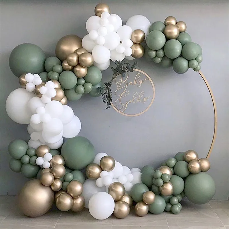137pcs Green Sage Balloon Arch Kit Garland Wedding Decoration Matte White Ballon Birthday Party Baby Shower Decor & air pump
137pcs Green Sage Balloon Arch Kit Garland Wedding Decoration Matte White Ballon Birthday Party Baby Shower Decor & air pump