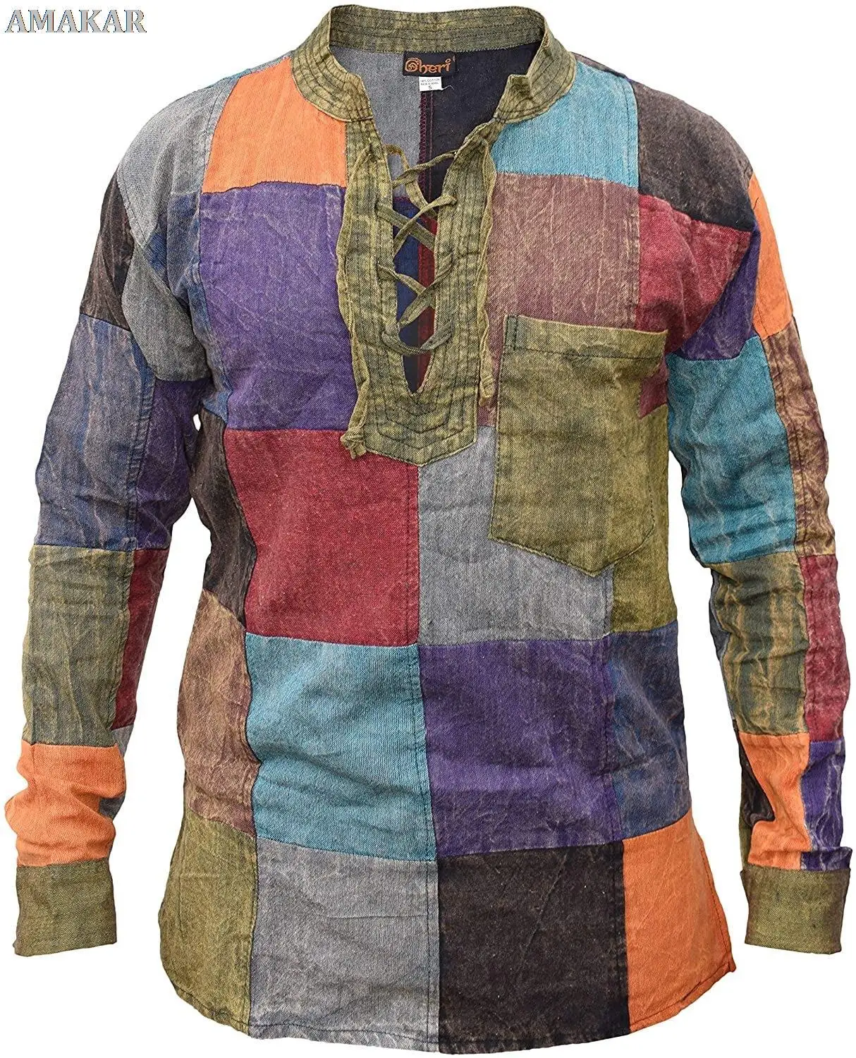 Harajuku Street Vintage Color Block Patchwork Long Sleeve Shirts For Men Casual Lace -up Stand Collar Tops 2022 Autumn Mens
Harajuku Street Vintage Color Block Patchwork Long Sleeve Shirts For Men Casual Lace -up Stand Collar Tops 2022 Autumn Mens