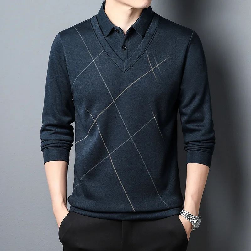 TFETTERS 2022 Autumn New Casual Graphic T Shirts Men Long Sleeve Fake Two-piece T-shirt Male Shirt Collar Thisrt for Man
TFETTERS 2022 Autumn New Casual Graphic T Shirts Men Long Sleeve Fake Two-piece T-shirt Male Shirt Collar Thisrt for Man