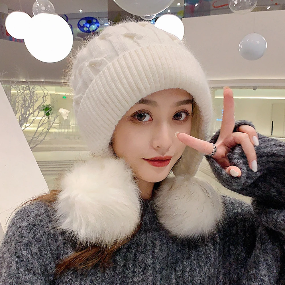 Women Winter Hat Knitted Twist Knitted Autumn Winter Warm Outdoor Ear Protector Comfortable Rabbit Warmer Windproof 3+M6044#
Women Winter Hat Knitted Twist Knitted Autumn Winter Warm Outdoor Ear Protector Comfortable Rabbit Warmer Windproof 3+M6044#