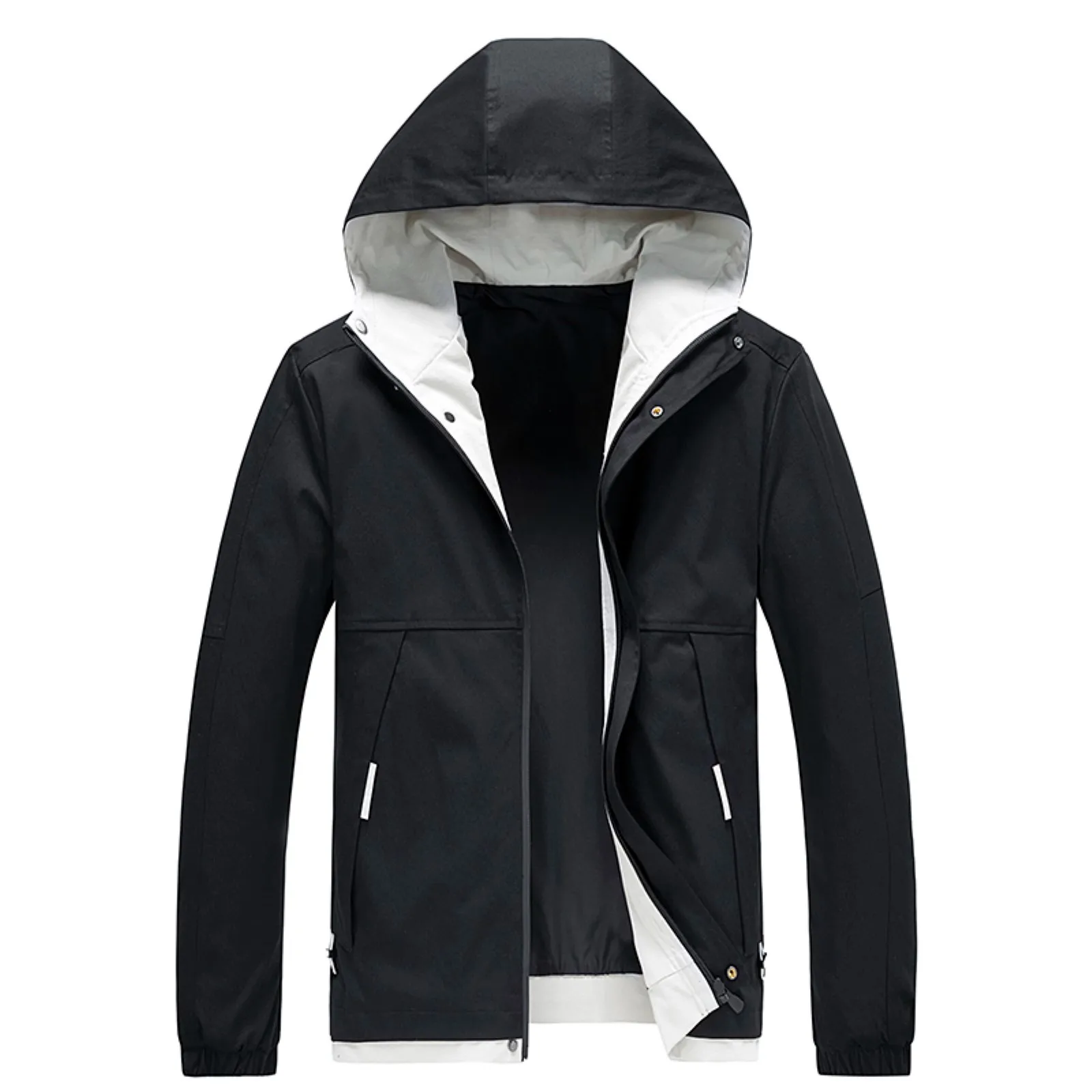 Men's Trendy Sports Snap Zipper Color-Blocked Hooded Jacket Casual Daily Workwear Outdoor Loose Coat Boyfriend Top
Men's Trendy Sports Snap Zipper Color-Blocked Hooded Jacket Casual Daily Workwear Outdoor Loose Coat Boyfriend Top