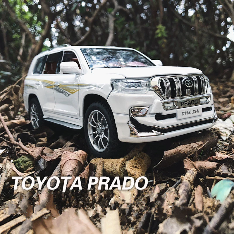 Модель автомобиля Toyota Prado LAND CRUISER SUV в масштабе 1:24, литая металлическая игрушка из сплава, имитация детской коллекции, подарок
Модель автомобиля Toyota Prado LAND CRUISER SUV в масштабе 1:24, литая металлическая игрушка из сплава, имитация детской коллекции, подарок