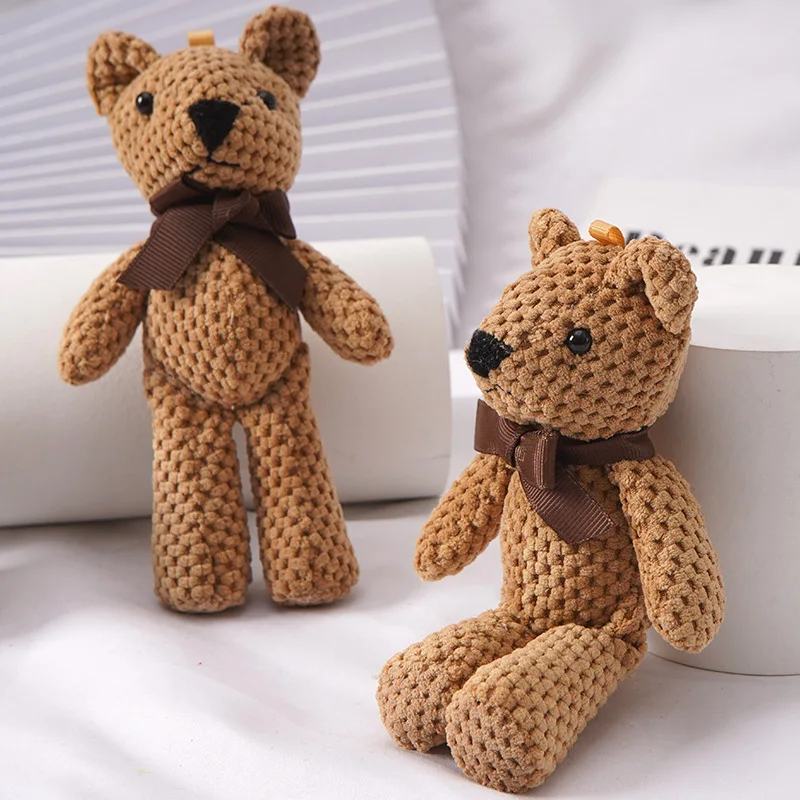 

16 см Kwaii медведь мягкие плюшевые игрушки Детский милый брелок для платья кулоны-куклы подарки на день рождения свадьбу вечеринку Декор