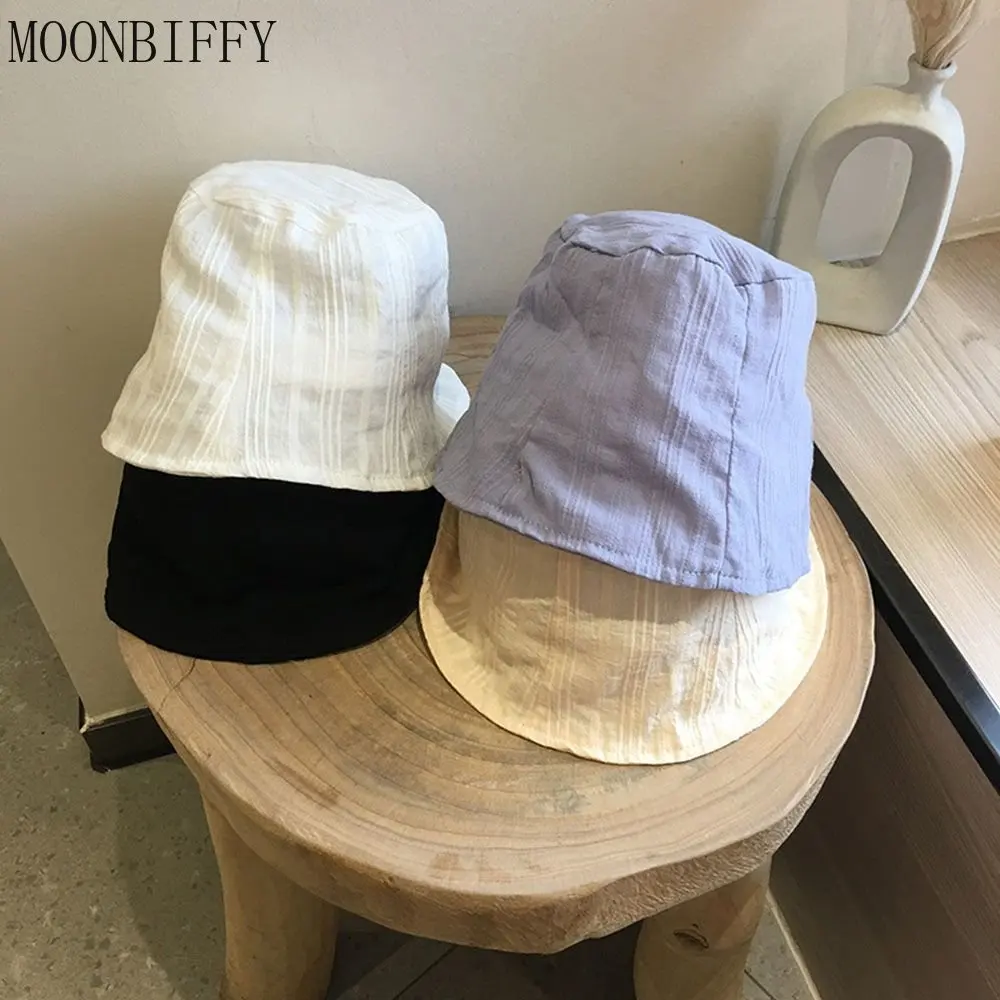 Sun Hats for Women Summer Breathable Fisherman Hat Personality Striped Bucket Hat Simple Fashion Solid Color Retro Panama Caps
Sun Hats for Women Summer Breathable Fisherman Hat Personality Striped Bucket Hat Simple Fashion Solid Color Retro Panama Caps