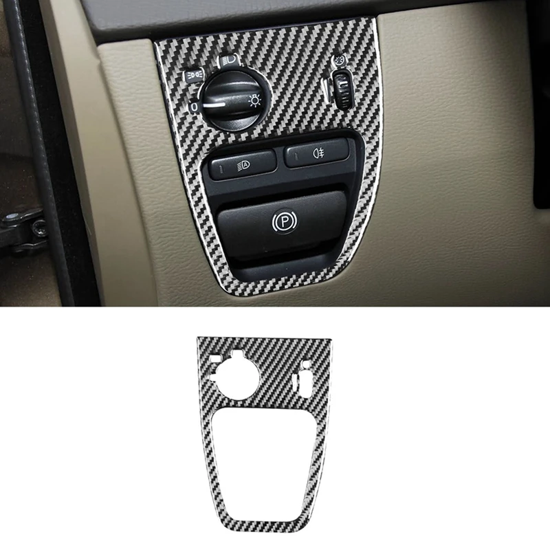 Наклейка на панель управления фары из углеродного волокна для Volvo XC90 2003-2014, аксессуары
Наклейка на панель управления фары из углеродного волокна для Volvo XC90 2003-2014, аксессуары