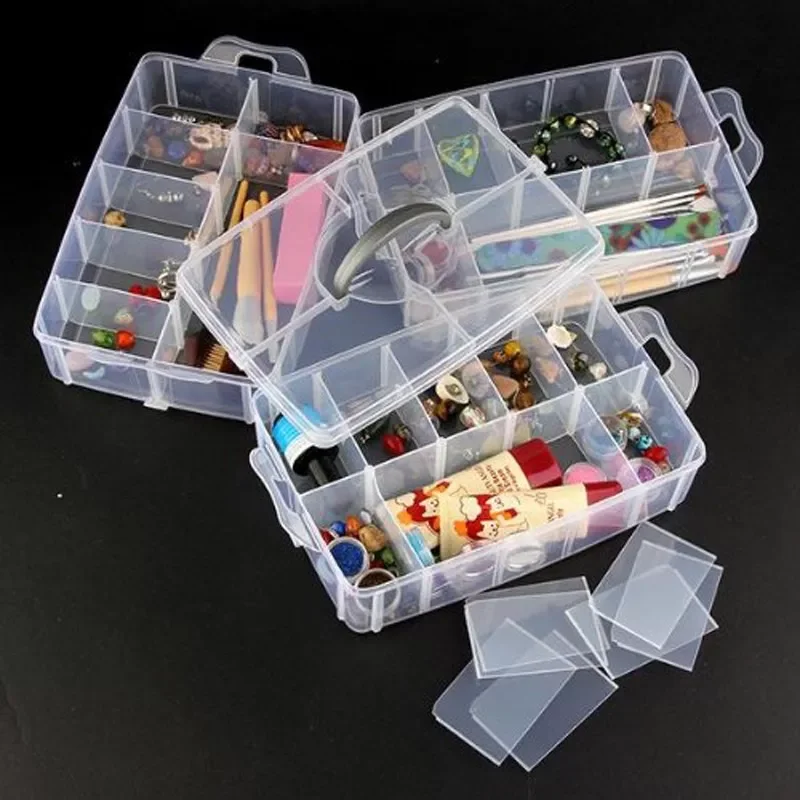 30 Grids Plastic Storage Box Portable Detachable Home Organizer Transparent Makeup Organizer porta joias
30 Grids Plastic Storage Box Portable Detachable Home Organizer Transparent Makeup Organizer porta joias