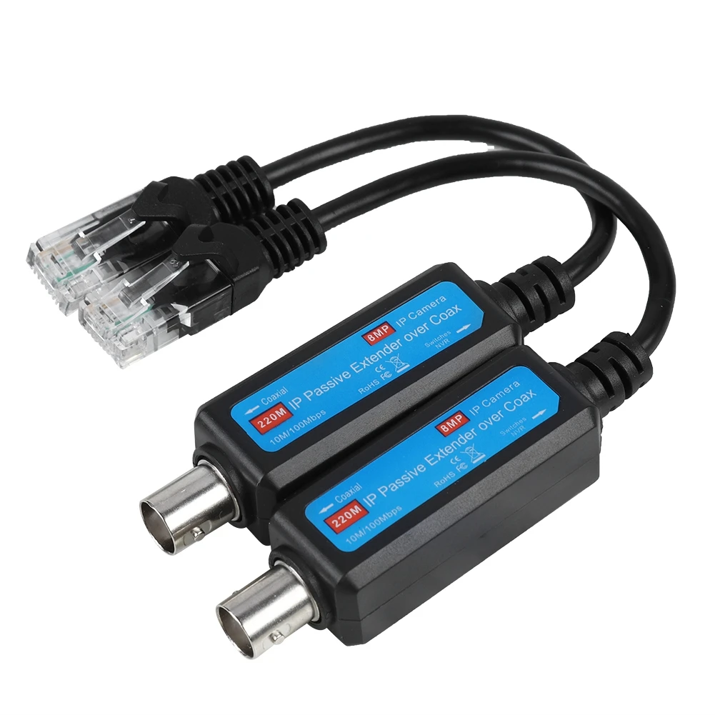 1Pair 10/100Mbps 1CH Passive IP Network Coaxial Transmitter Receiver Extender for IP NVR Camera Network Transmitter Network
1Pair 10/100Mbps 1CH Passive IP Network Coaxial Transmitter Receiver Extender for IP NVR Camera Network Transmitter Network