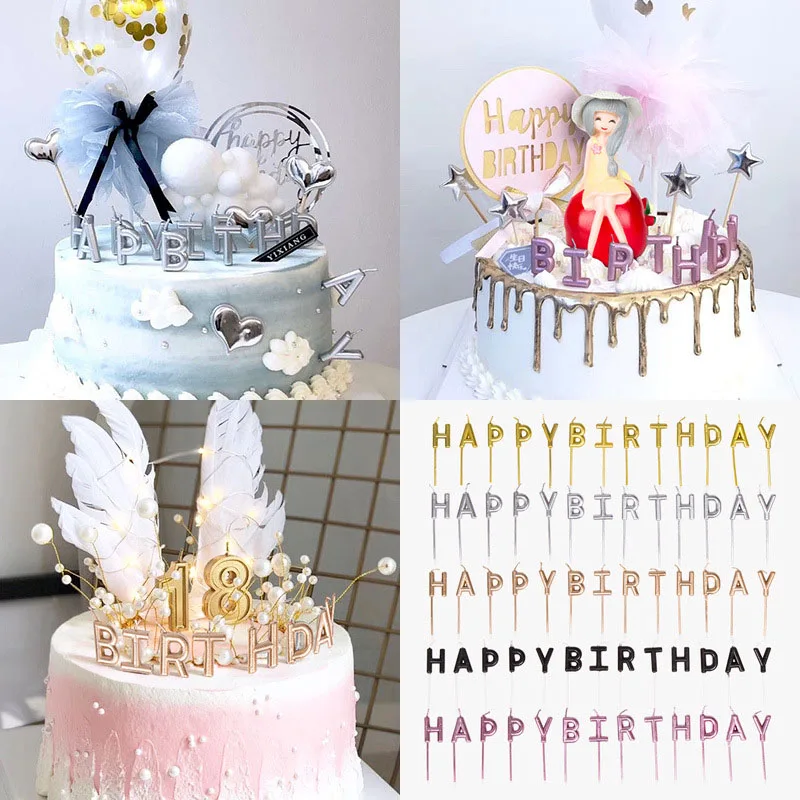 13Pcs Letter Candles Happy Birthday Cake Candle Dessert Decorations English Alphabet Candles Cake Topper Festive Party Supplies
13Pcs Letter Candles Happy Birthday Cake Candle Dessert Decorations English Alphabet Candles Cake Topper Festive Party Supplies