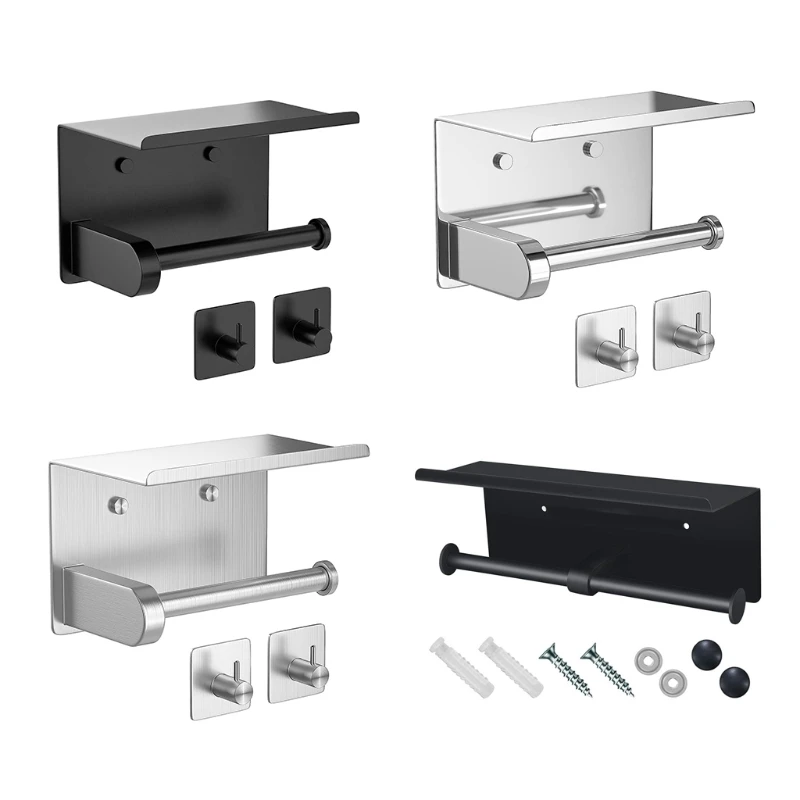 Bathroom Paper Holder with Mobile Holder Towel Robe Hooks Stainless Steel Holder Dropship
Bathroom Paper Holder with Mobile Holder Towel Robe Hooks Stainless Steel Holder Dropship