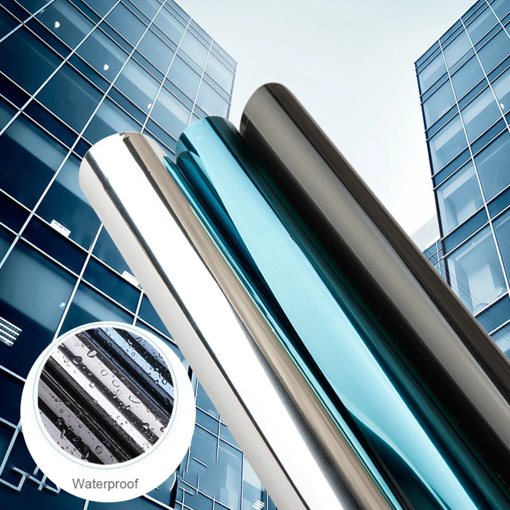 One Way Mirror Window Film Vinyl Self-adhesive Reflective Solar film Privacy Window Tint for Home Blue Sliver Glass Stickers
One Way Mirror Window Film Vinyl Self-adhesive Reflective Solar film Privacy Window Tint for Home Blue Sliver Glass Stickers
