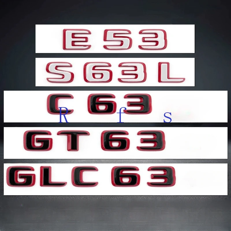 2024 Глянцевая черно-красная C63 E63 G63 GT63 S63L GLC63 GLE63 GLS63 CLS63 ABS Автомобильная Эмблема багажника табличка с логотипом
2024 Глянцевая черно-красная C63 E63 G63 GT63 S63L GLC63 GLE63 GLS63 CLS63 ABS Автомобильная Эмблема багажника табличка с логотипом