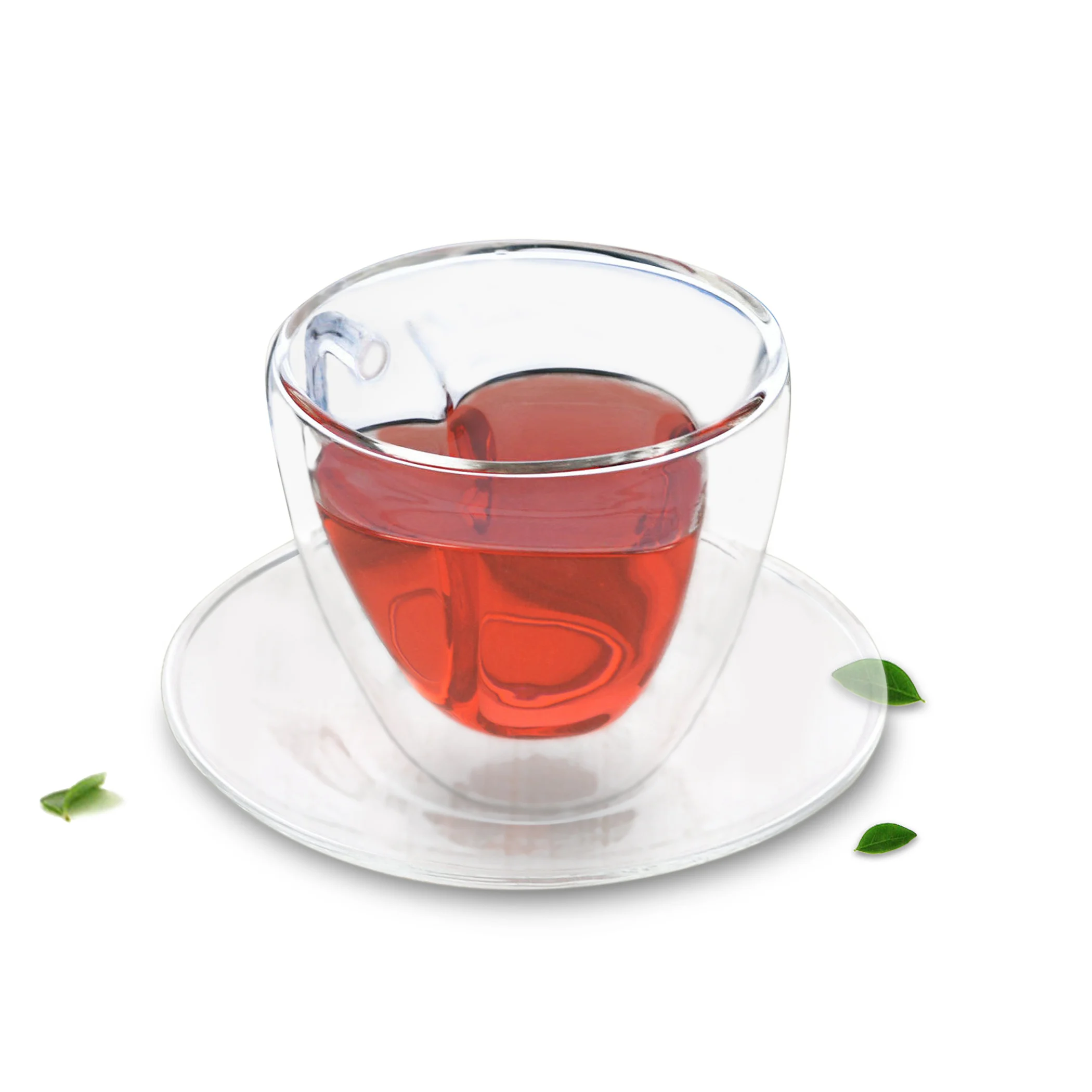 Lots Tea Coffee Cup Sets - Heat Resistant Glass Heart-shaped Coffee Cup 140ml + Saucer
Lots Tea Coffee Cup Sets - Heat Resistant Glass Heart-shaped Coffee Cup 140ml + Saucer