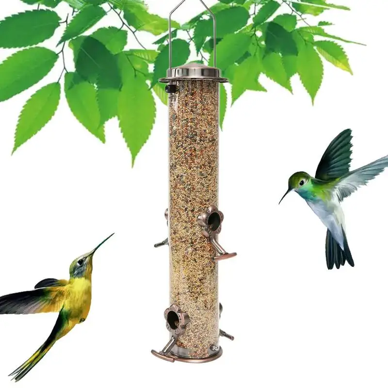 Durable Wild Bird Hanging Feeder Stainless Steel Bird Food Dispenser Container Tubular Anti-rust Outdoor Garden Decor Drop Ship
Durable Wild Bird Hanging Feeder Stainless Steel Bird Food Dispenser Container Tubular Anti-rust Outdoor Garden Decor Drop Ship