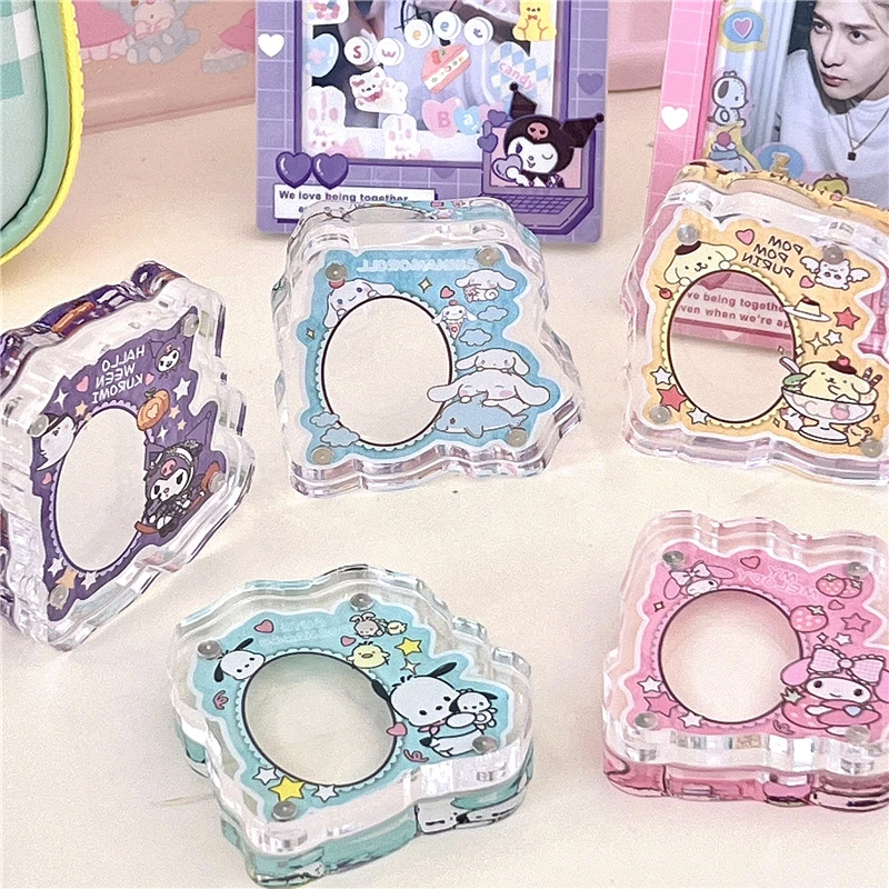 Кавайная Мини фоторамка My Melody Kuromi Cinnamoroll Idol фото магнитное акриловое украшение аниме Sanrioed Девочка Сердце девочка подарок
Кавайная Мини фоторамка My Melody Kuromi Cinnamoroll Idol фото магнитное акриловое украшение аниме Sanrioed Девочка Сердце девочка подарок
