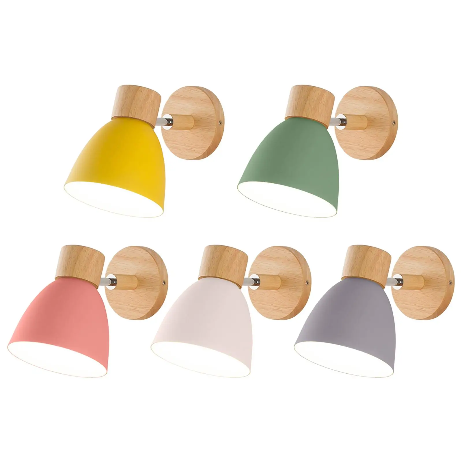 Nordic Wall Lamp Creative Macaron Solid Wood Wall Light for Bedroom Bedside Living Room E27 LED Modern Wall Sconce Lamps
Nordic Wall Lamp Creative Macaron Solid Wood Wall Light for Bedroom Bedside Living Room E27 LED Modern Wall Sconce Lamps