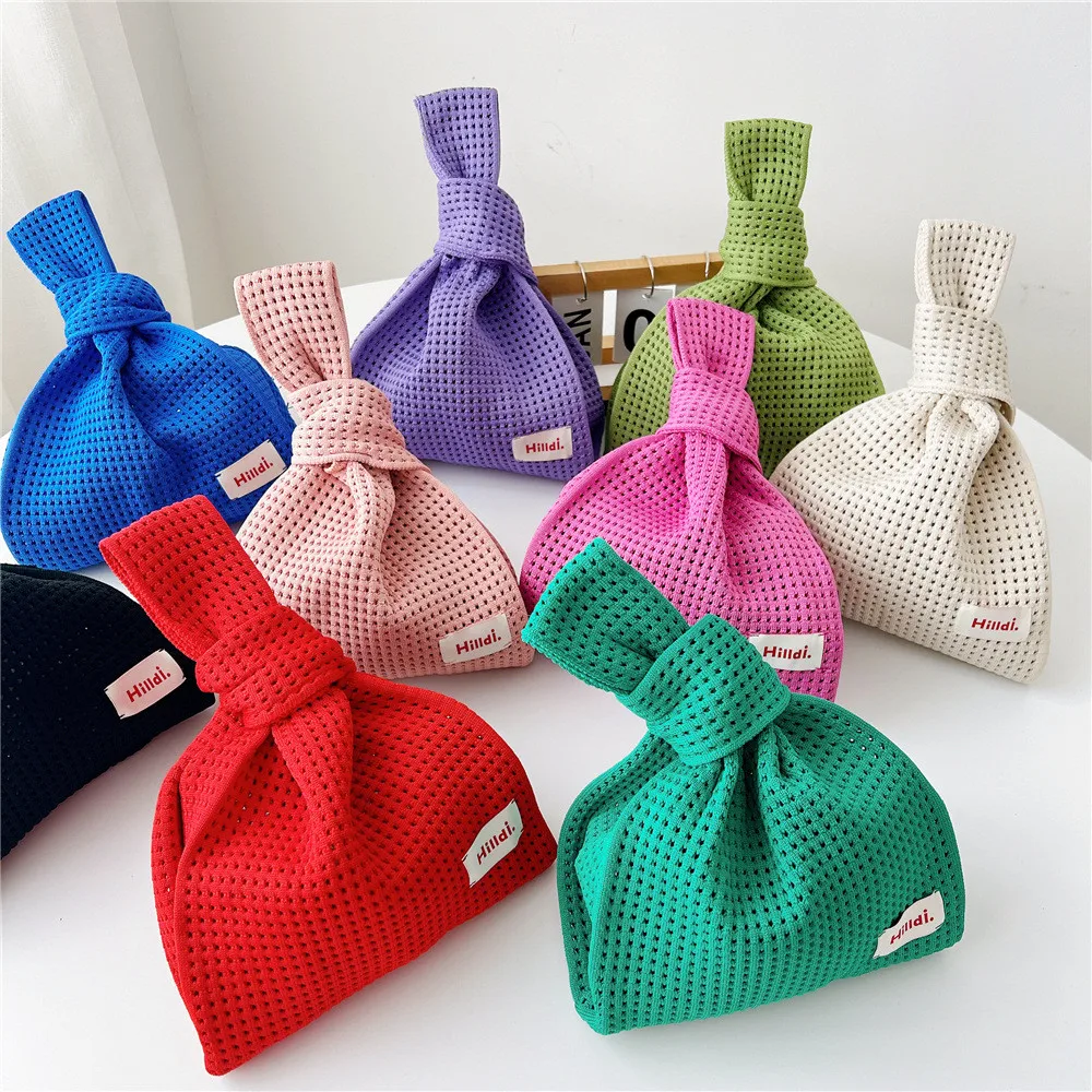 Handmade Knit Hollow Out Handbag Women Knot Wrist Bag Casual Spring Summer Large Capacity Totes Bag Female Shoulder Shopping Bag
Handmade Knit Hollow Out Handbag Women Knot Wrist Bag Casual Spring Summer Large Capacity Totes Bag Female Shoulder Shopping Bag