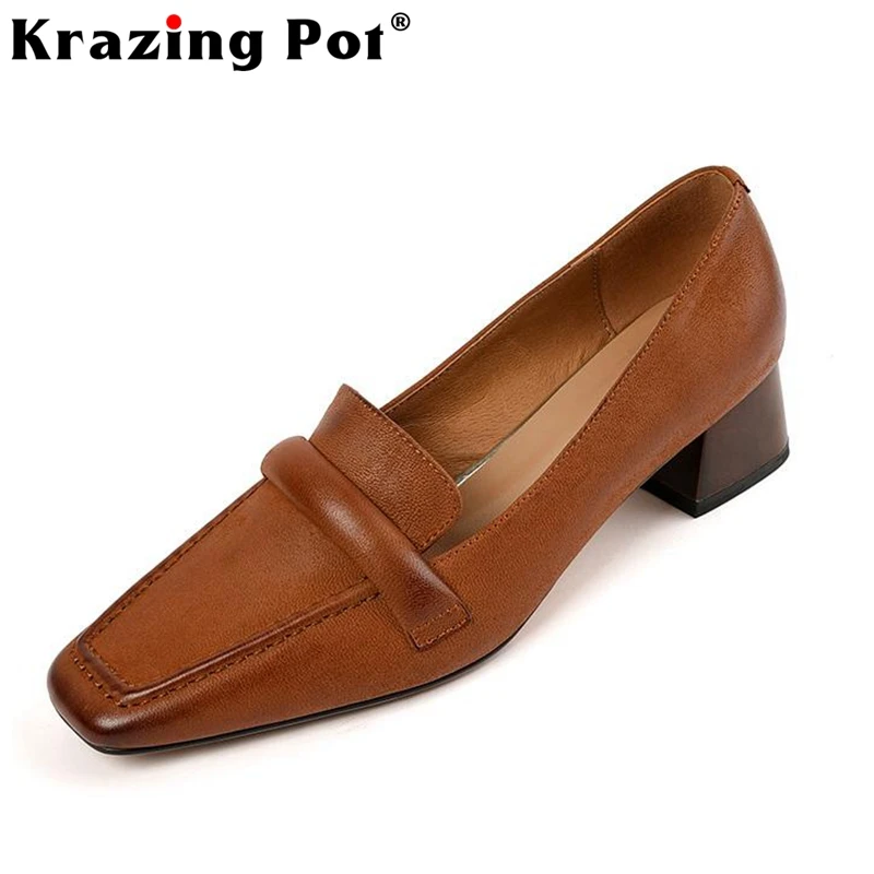 Лоферы Krazing Pot женские из овечьей кожи, винтажные брендовые туфли на среднем каблуке, квадратный носок, без застежки, офисная обувь, большие р...
Лоферы Krazing Pot женские из овечьей кожи, винтажные брендовые туфли на среднем каблуке, квадратный носок, без застежки, офисная обувь, большие р...
