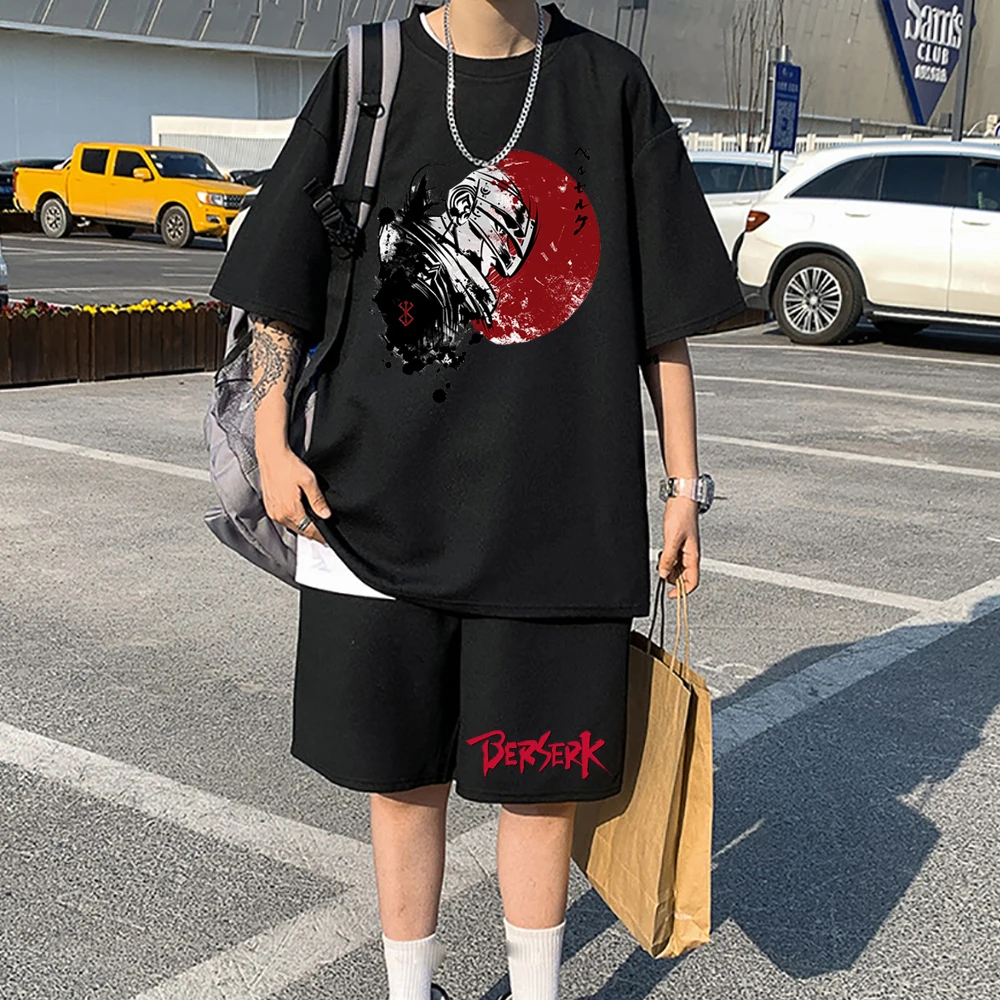 Anime Tracksuit Men Berserk T-shirts Shorts Men Casual T-shirt Sets Mens Anime Harajuku Tracksuits Men suit
Anime Tracksuit Men Berserk T-shirts Shorts Men Casual T-shirt Sets Mens Anime Harajuku Tracksuits Men suit