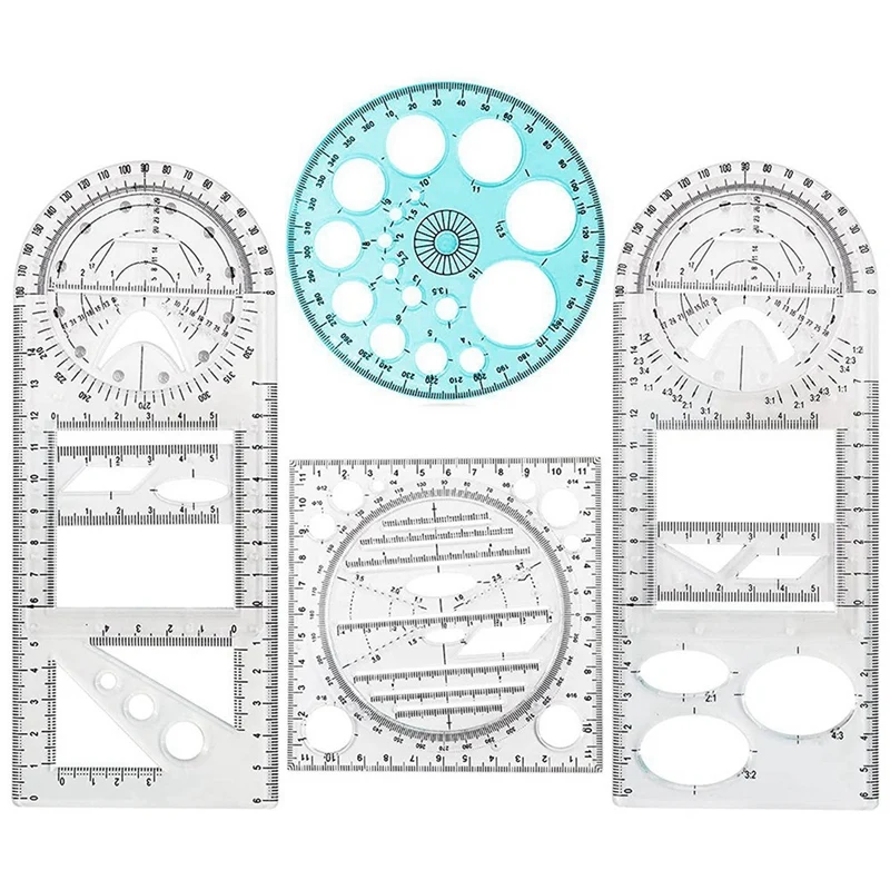 8 Pcs Multifunctional Geometric Ruler Drawing Tools Plastic Ruler Set Mathematics Measuring Circle Drawing Rulers
8 Pcs Multifunctional Geometric Ruler Drawing Tools Plastic Ruler Set Mathematics Measuring Circle Drawing Rulers