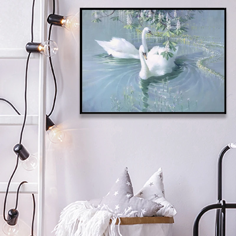 Картина 5D «сделай сам», алмазная животная, вышивка крестиком, фотообои с изображением лебедя, мозаика с рисунком стразы, украшение для стен
Картина 5D «сделай сам», алмазная животная, вышивка крестиком, фотообои с изображением лебедя, мозаика с рисунком стразы, украшение для стен