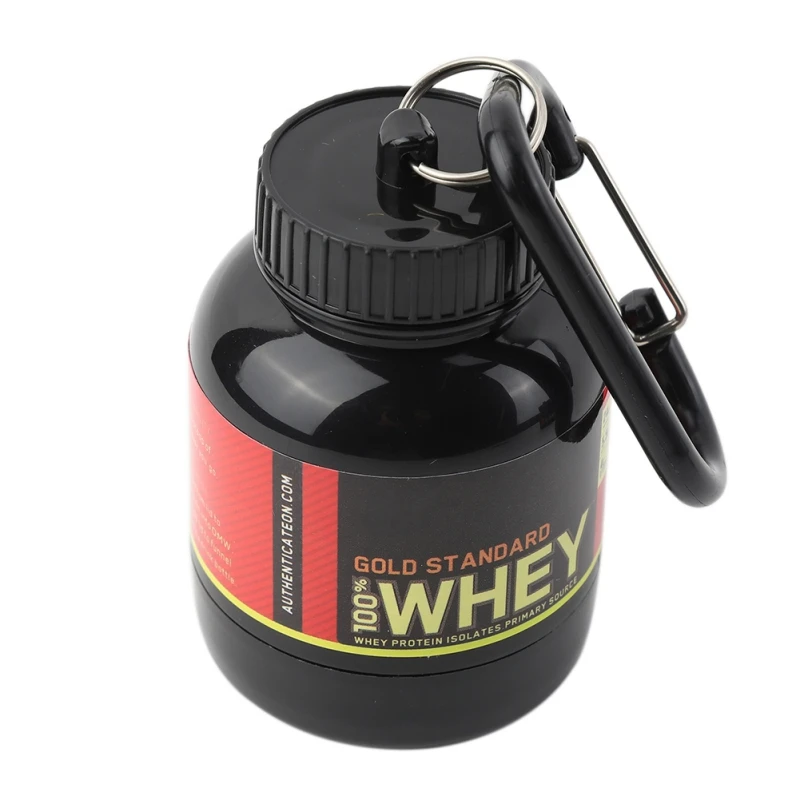1PC Mini Portable Protein Powder Storage Bottle With Keychain Refillable Bottle Milk Powder Container Kitchen Storage Box Black
1PC Mini Portable Protein Powder Storage Bottle With Keychain Refillable Bottle Milk Powder Container Kitchen Storage Box Black