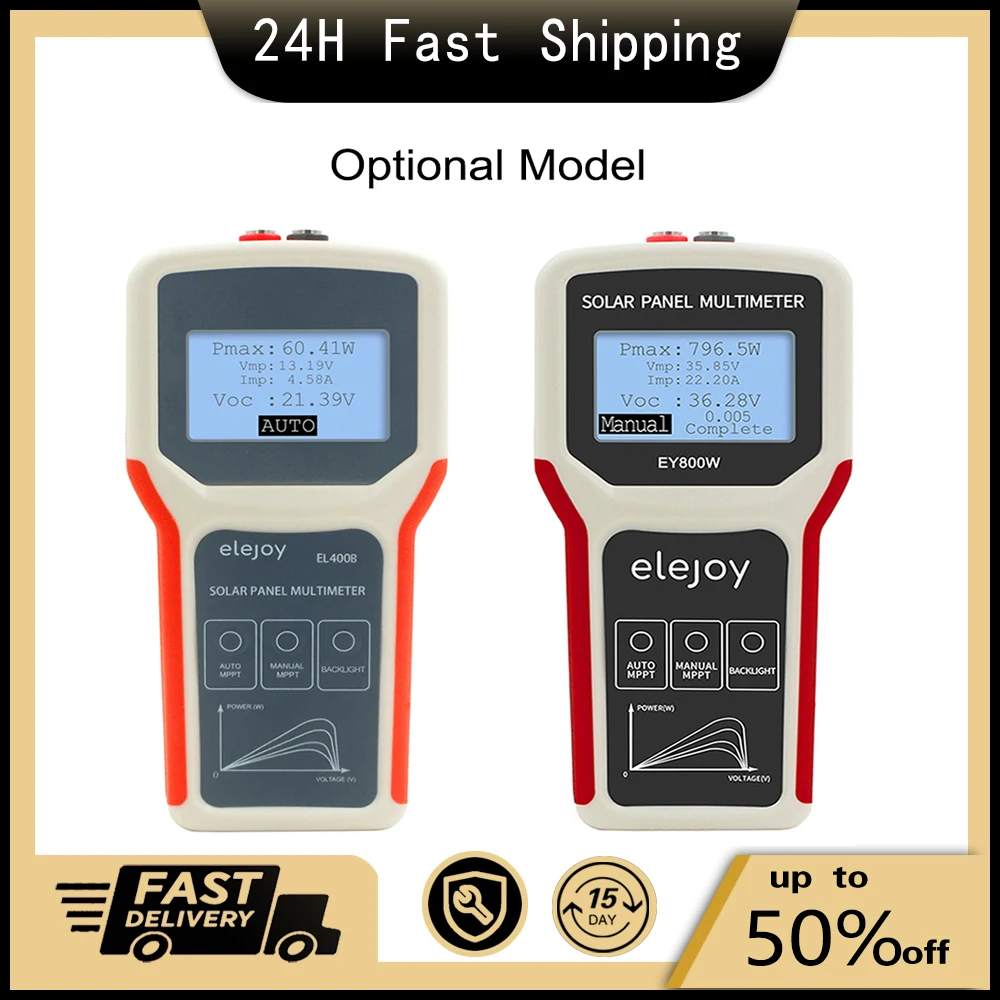 Ручной фотогальванический панельный мультиметр EY800W, автоматическое/ручное Обнаружение MPPT, тестер для солнечных панелей
Ручной фотогальванический панельный мультиметр EY800W, автоматическое/ручное Обнаружение MPPT, тестер для солнечных панелей