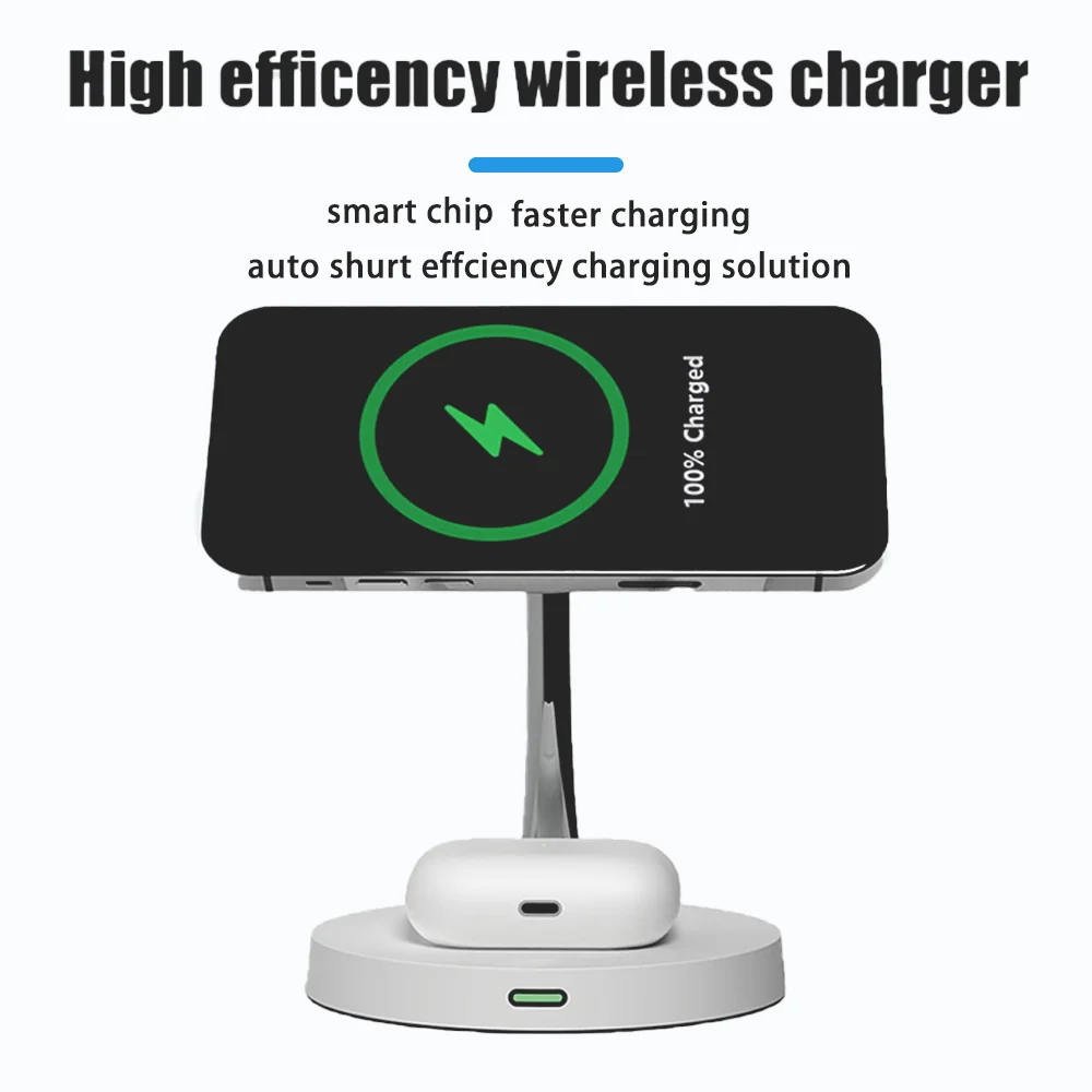 New 20W Magnetic Wireless Charger Stand Dock For iPhone 13 12 Pro Max Mini Airpods Pro Fast Charging Station Holder For IPhone
New 20W Magnetic Wireless Charger Stand Dock For iPhone 13 12 Pro Max Mini Airpods Pro Fast Charging Station Holder For IPhone
