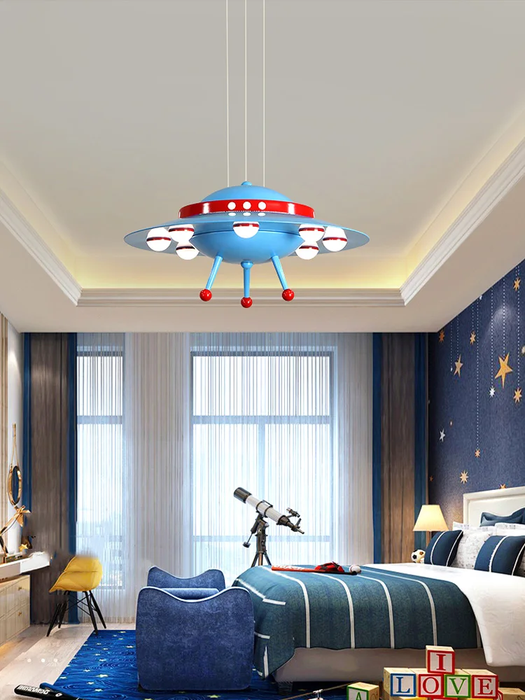 Children's Room Chandelier Mediterranean Boy Bedroom Room Lamp Creative Cartoon UFO Lamp Kindergarten Amusement Park Lamp
Children's Room Chandelier Mediterranean Boy Bedroom Room Lamp Creative Cartoon UFO Lamp Kindergarten Amusement Park Lamp