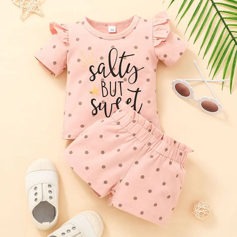Toddler Baby Girl Clothes Sets Letter Short Sleeve T-Shirt Polka Dot Shorts Summer Fashion Infant Outfits Set
Toddler Baby Girl Clothes Sets Letter Short Sleeve T-Shirt Polka Dot Shorts Summer Fashion Infant Outfits Set