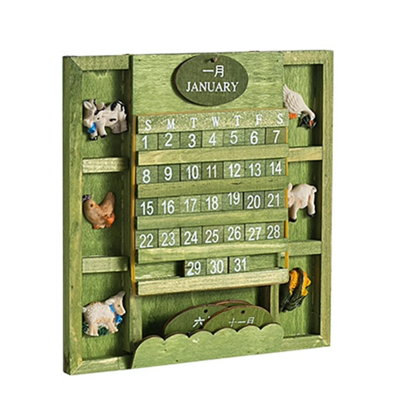 Decorative Wall Hanging Calendar Wooden Easy to Assemble Wall Mount Art Ornaments for Birthday New Year Festival Present
Decorative Wall Hanging Calendar Wooden Easy to Assemble Wall Mount Art Ornaments for Birthday New Year Festival Present