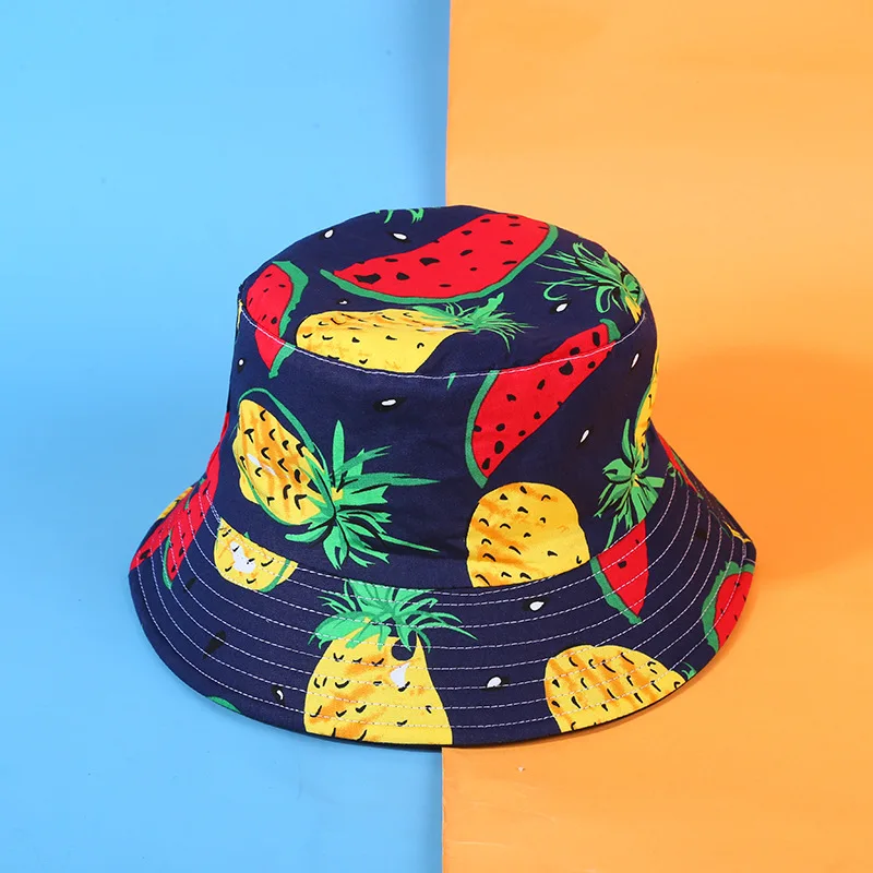 Fashion Unisex Fruit Printing Bucket Hats Summer Double-sided Wear Women Panama Bob Cap Hat Outdoor Men Sun Fisherman Caps
Fashion Unisex Fruit Printing Bucket Hats Summer Double-sided Wear Women Panama Bob Cap Hat Outdoor Men Sun Fisherman Caps