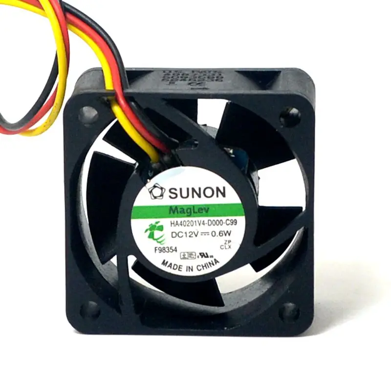 Sunon Maglev Fan HA40201V4-D000-C99 DC12V 0.6w 4020 40 40*40*20MM F Server Inverter Power Supply Axial Cooling Fans 3pin 
Sunon Maglev Fan HA40201V4-D000-C99 DC12V 0.6w 4020 40 40*40*20MM F Server Inverter Power Supply Axial Cooling Fans 3pin