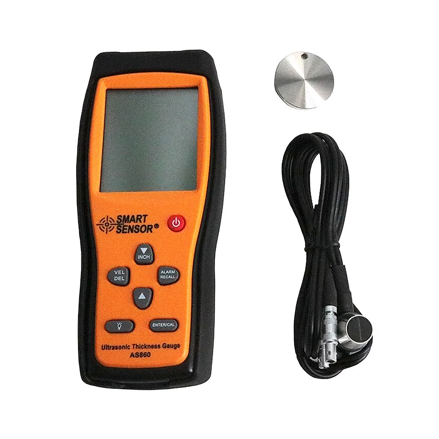 SMART SENSOR AS860 Width Measuring Instruments Ultrasonic Thickness Gauge Handheld LCD Digital Thickness Tester Depth Meter Tool
SMART SENSOR AS860 Width Measuring Instruments Ultrasonic Thickness Gauge Handheld LCD Digital Thickness Tester Depth Meter Tool