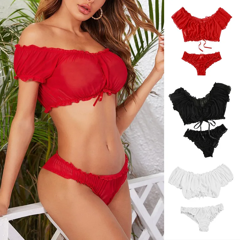 Sexy Mini Pajamas Set Nightgowns for Women Lace Tight Night Gowns Lingerie Slip Off Shoulder Nightwear Sleep Shirt for Ladies
Sexy Mini Pajamas Set Nightgowns for Women Lace Tight Night Gowns Lingerie Slip Off Shoulder Nightwear Sleep Shirt for Ladies