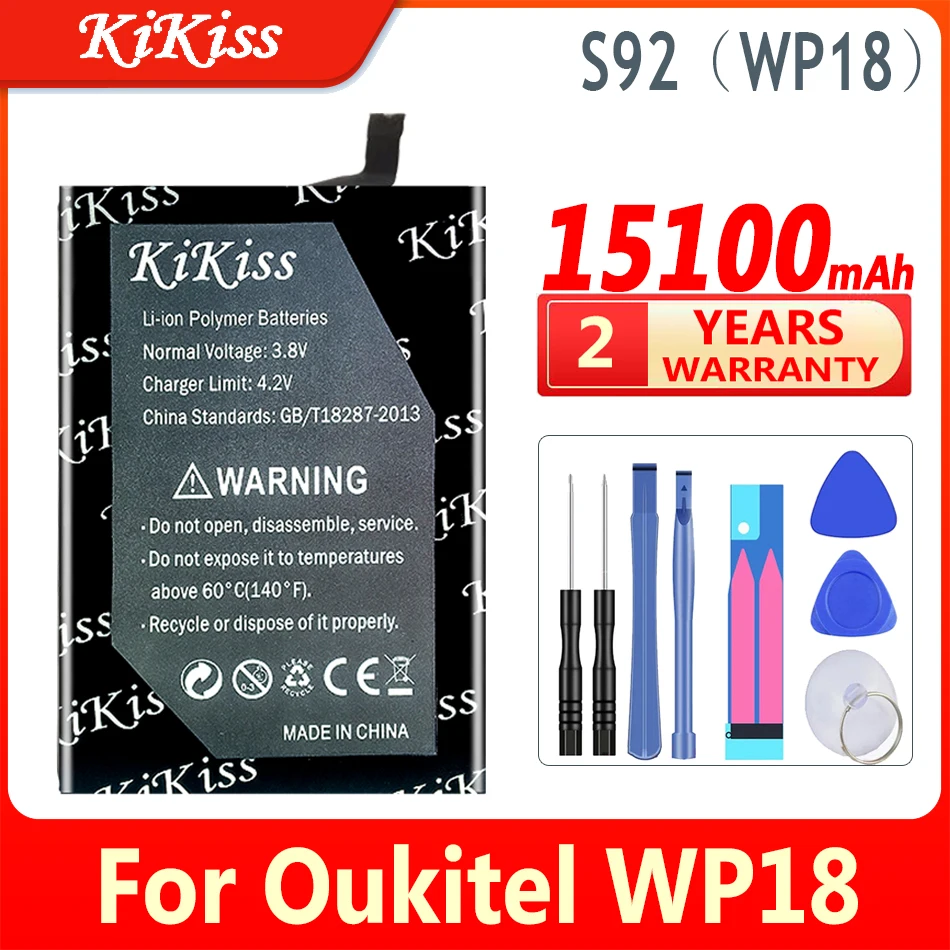 Мощный аккумулятор 15100 мАч KiKiss S92 (WP18) для Oukitel WP18 мобильный телефон
Мощный аккумулятор 15100 мАч KiKiss S92 (WP18) для Oukitel WP18 мобильный телефон
