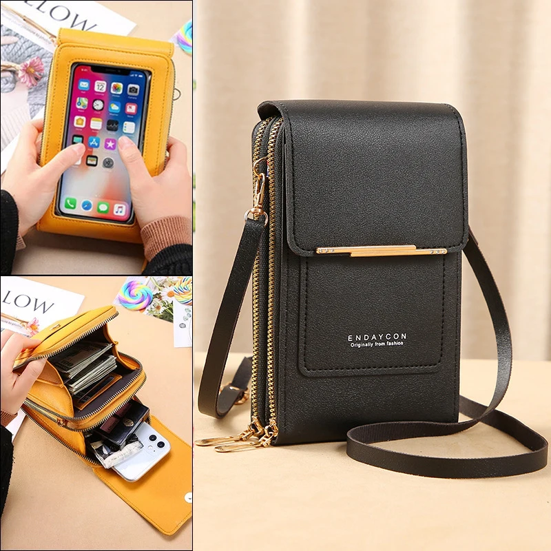 Women Bags Soft Leather Wallets Touch Screen Cell Phone Purse Crossbody Shoulder Strap HandbagFor Female Cheap Women's Bags
Women Bags Soft Leather Wallets Touch Screen Cell Phone Purse Crossbody Shoulder Strap HandbagFor Female Cheap Women's Bags