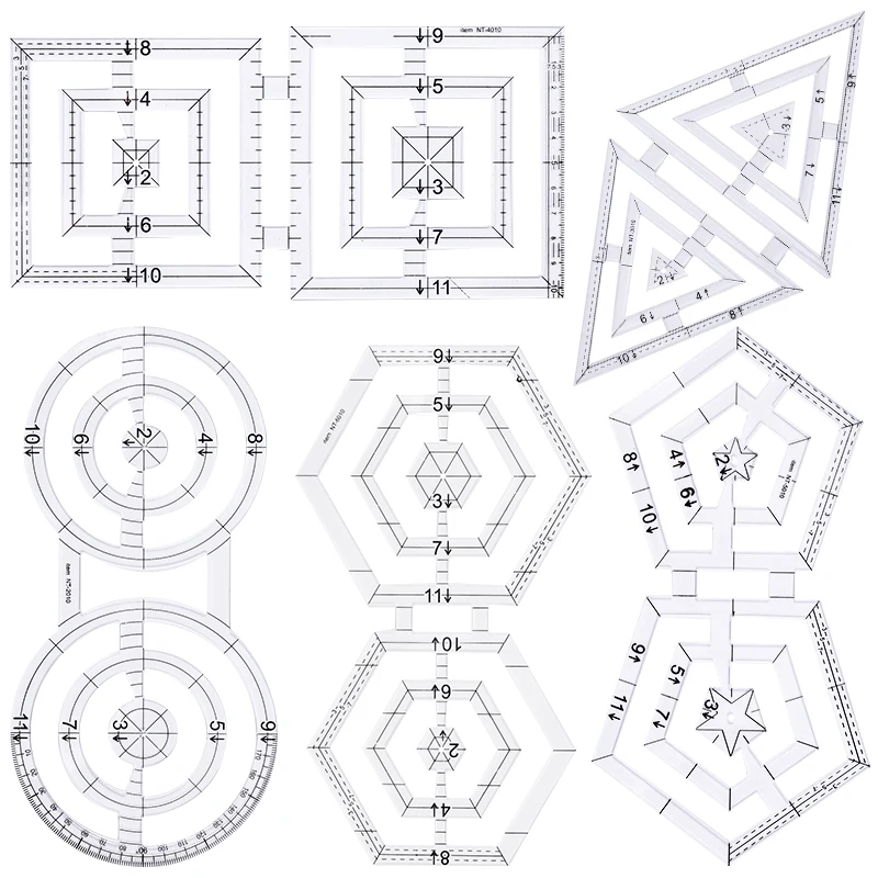 MIUSIE Transparent Acrylic Patchwork Rulers Tailor Sewing Ruler Quilting Model Ruler Cutting Rulers Scale Home Sewing Tools
MIUSIE Transparent Acrylic Patchwork Rulers Tailor Sewing Ruler Quilting Model Ruler Cutting Rulers Scale Home Sewing Tools