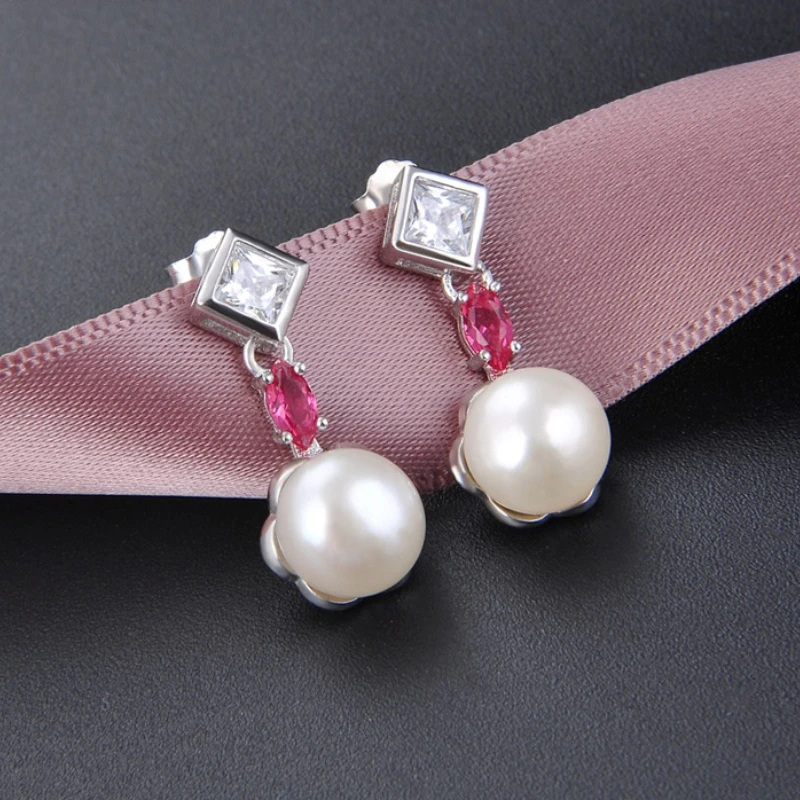 S925 Silver Women Earrings Elegant Freshwater Pearl Stud Earrings Zircon High Quality Birthday Jewelry Gifts Free Shipping
S925 Silver Women Earrings Elegant Freshwater Pearl Stud Earrings Zircon High Quality Birthday Jewelry Gifts Free Shipping