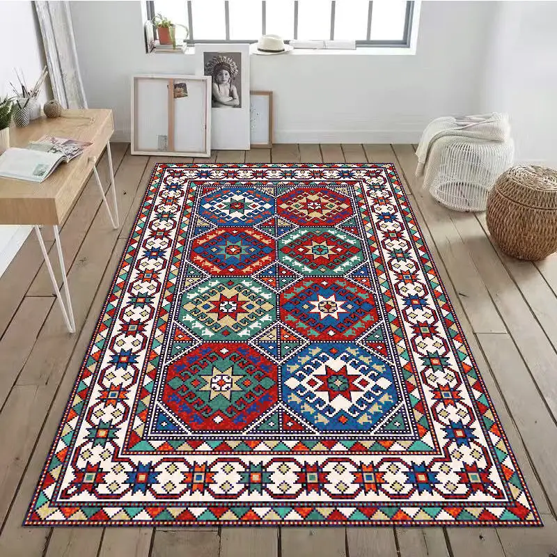 Bohemian Ethnic Style Carpet Home Living Room Coffee Table Rug Study Rugs Bedroom Bedside Non-slip Carpets Hotel Decorative Mat
Bohemian Ethnic Style Carpet Home Living Room Coffee Table Rug Study Rugs Bedroom Bedside Non-slip Carpets Hotel Decorative Mat