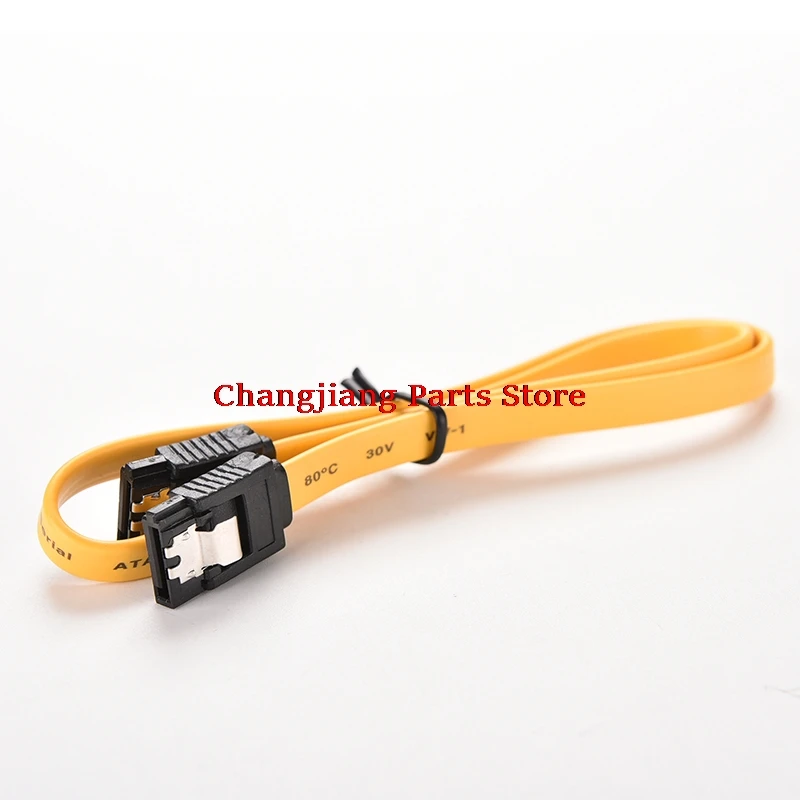 

1pc 39cm Serial ATA SATA 3 RAID Data HDD Hard Drive Disk Signal Cables Yellow Red Straight High Speed SATA Data Cable