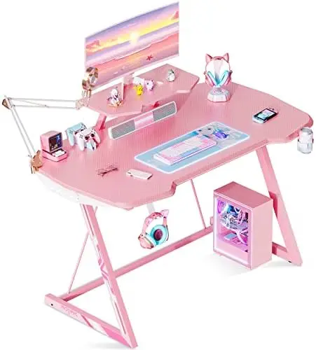 Игровой стол, 47 дюймов, Z-образный прочный игровой стол для девочек, компьютерная рабочая станция, стол для дома и офиса с подставкой для монитора
Игровой стол, 47 дюймов, Z-образный прочный игровой стол для девочек, компьютерная рабочая станция, стол для дома и офиса с подставкой для монитора