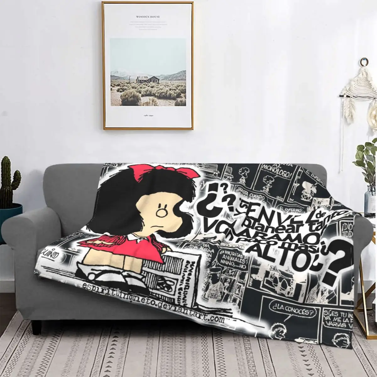 3D Printed Anime Mafalda Blankets for Sofa Office Bed Comfortable Soft Flannel Winter Kawaii Cartoon Throw Blanket
3D Printed Anime Mafalda Blankets for Sofa Office Bed Comfortable Soft Flannel Winter Kawaii Cartoon Throw Blanket